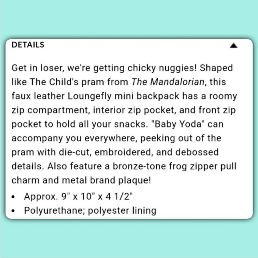 Star Wars Mandalorian & Grogu ‘Baby Yoda’ Pram Disney Loungefly Backpack - Picture 8 of 8